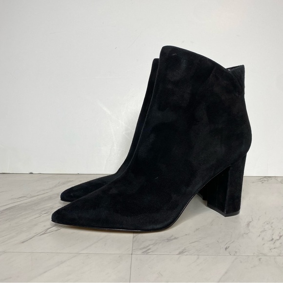 Marc Fisher Urmi Black Suede Pointy Toe Bootie 11M - Picture 14 of 14